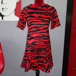 Wild, Red/Black Animal Print 2-Piece Skirt/Top!
